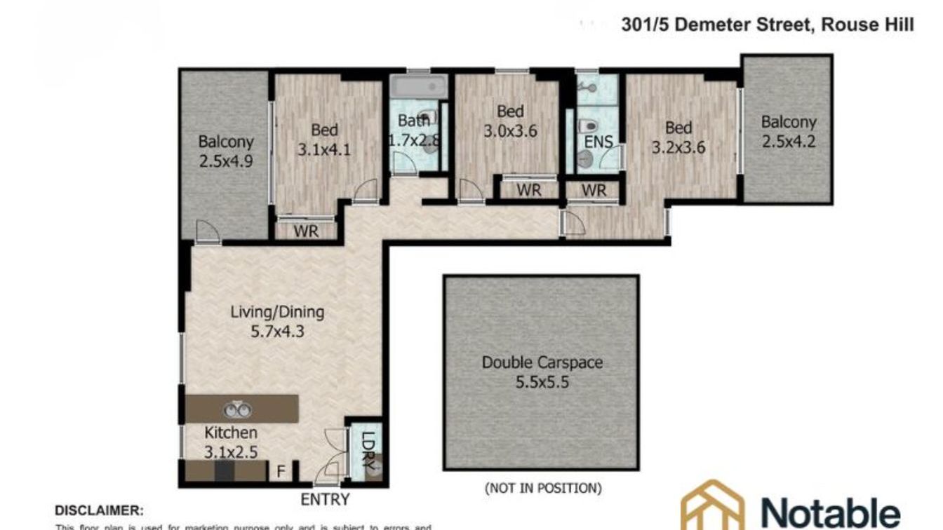 Safe, Modern & Convenient Apartment – Compassionate Housing Opportunity at Rouse Hill - 301/5 Demeter St, Rouse Hill NSW 2155 - 7