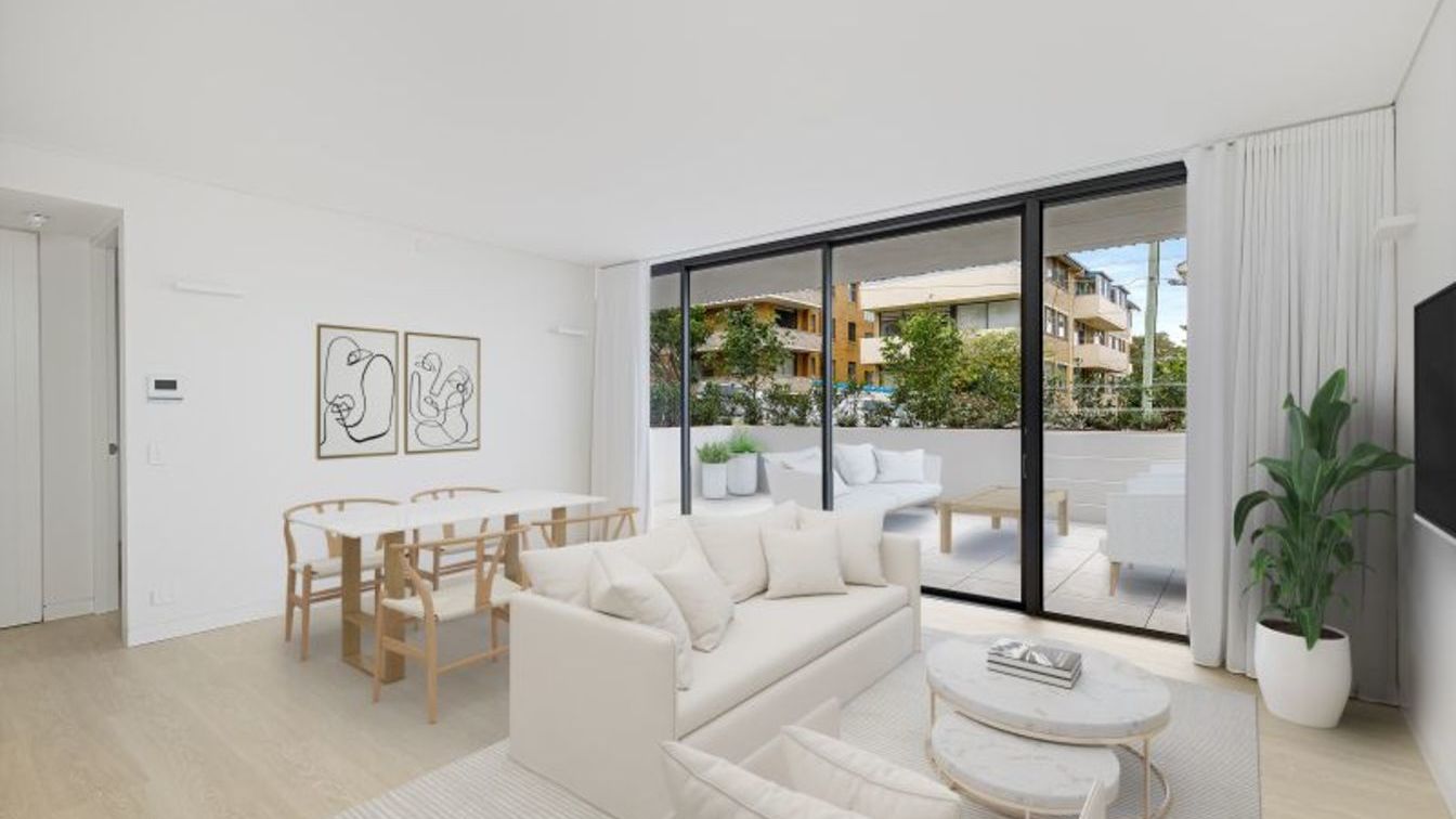 AFFORDABLE HOUSING 1 bed ground floor apartment flowing to spacious courtyard would suit couple - 2/14 Fletcher St, Bondi NSW 2026 - 1